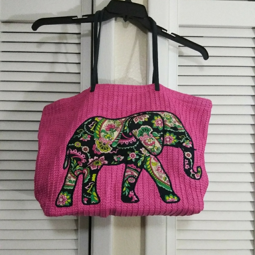 **SALE** Vera Bradley Pink Elephant Tote Bag